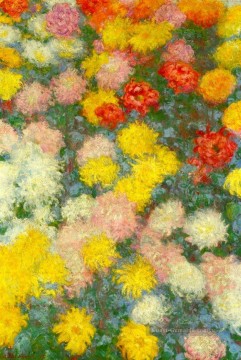  blumen - Chrysanthemen III Claude Monet impressionistische Blumen